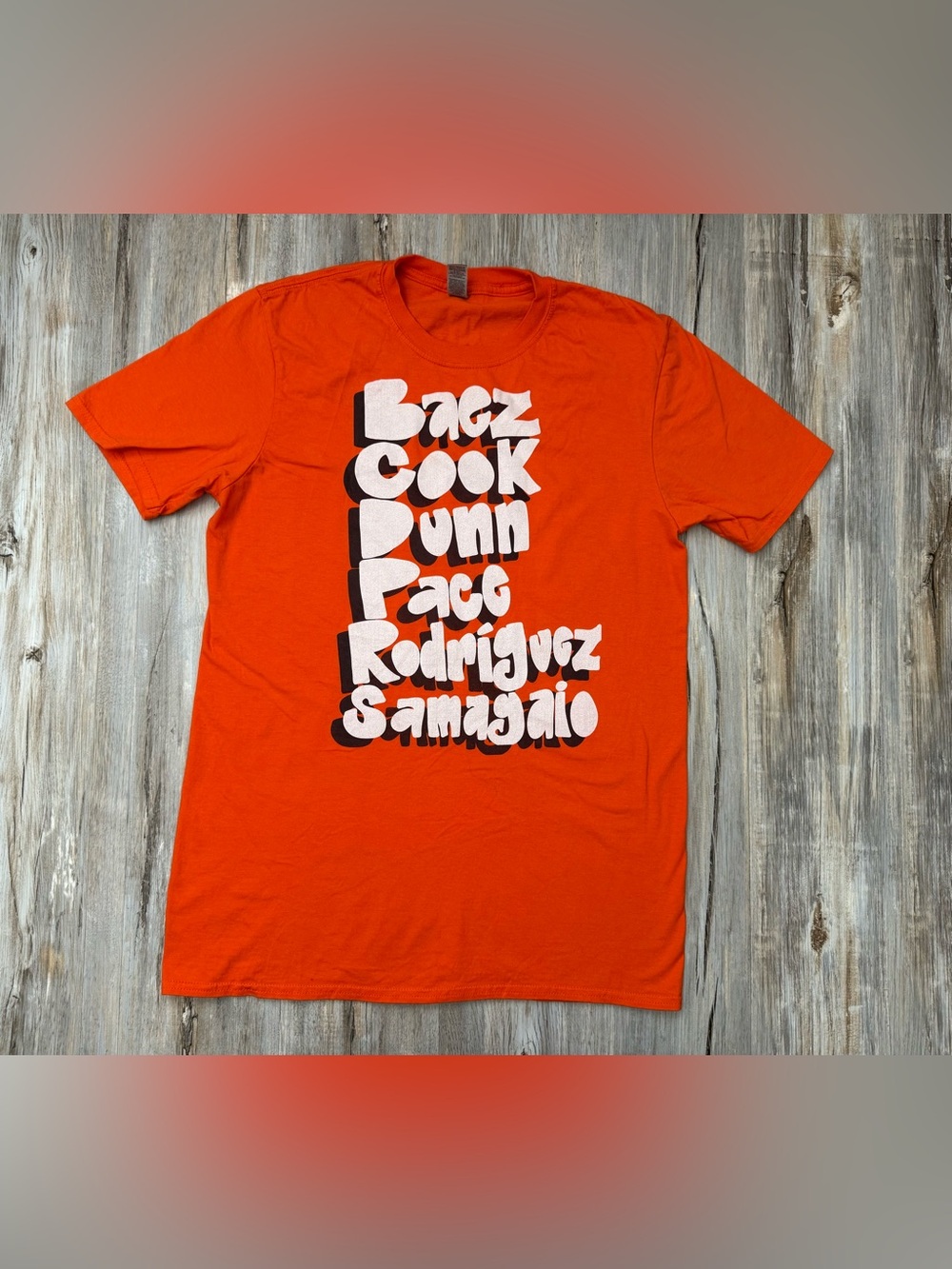 Houston Dynamo Supporters T-Shirt Gildan Orange Men’s M Sports Short Sleeve Y2K